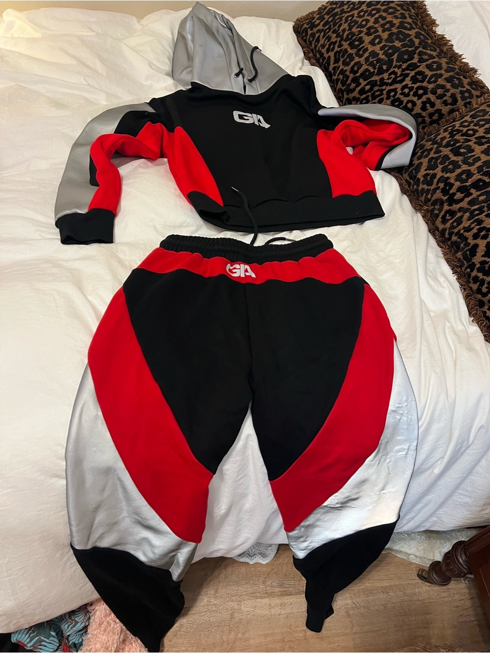 I. Am. Gia. Holographic, red and black tracksuit. - Picture 7 of 10